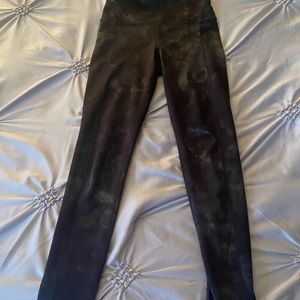 Free People High Waist Tie Dye Leggings